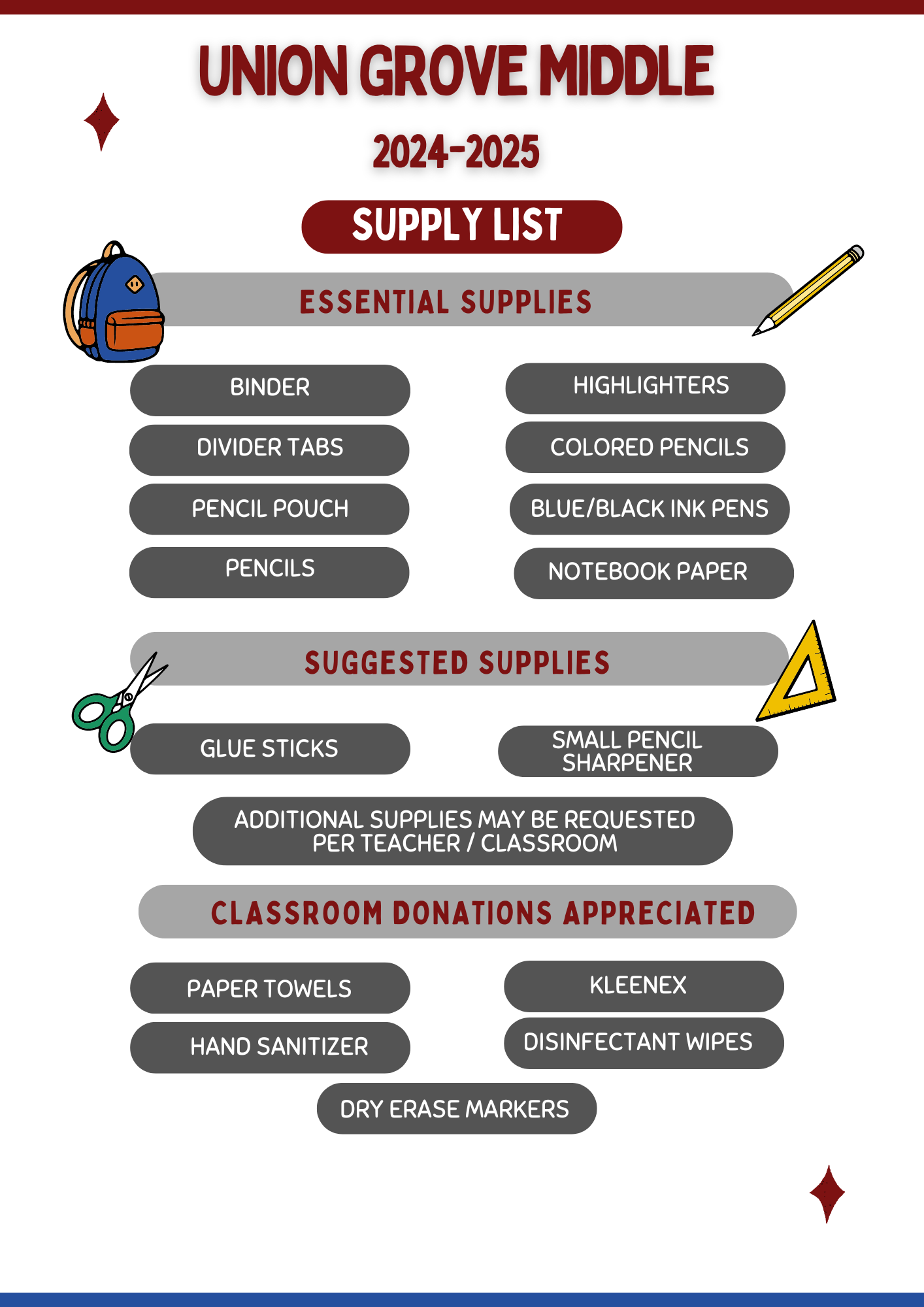 supply list